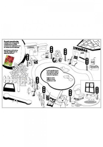 Kleurplaat Gezonde Voeding